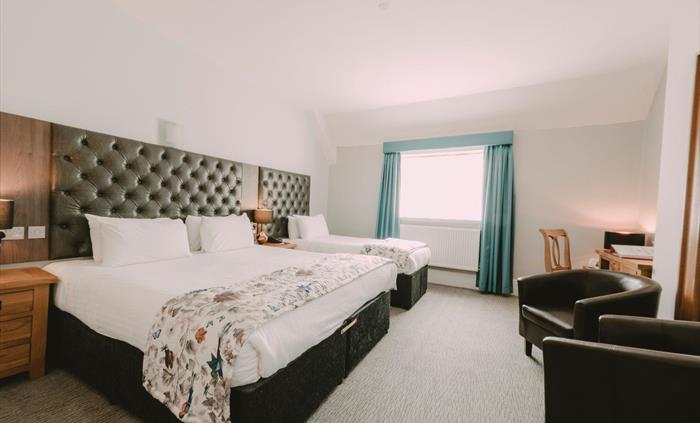 Superior Family room, Cwrt Bleddyn Hotel & Spa, Monmouthshire, Wales